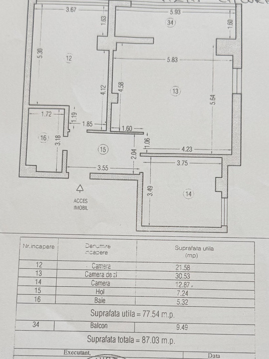 Apartament cu 3 camere modern si 2 locuri de parcare subterane