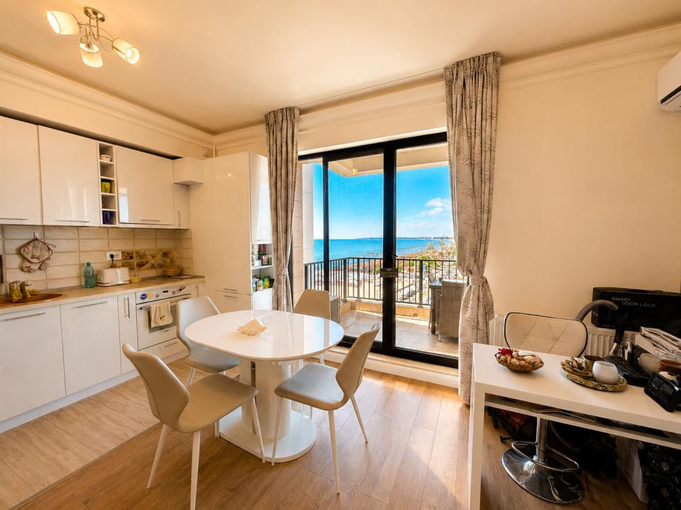 Apartament 2 camere | Vedere panoramica spre mare |  Prima linie la plaja