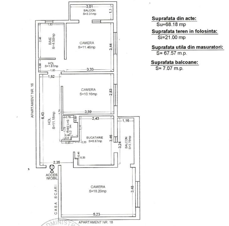 Tomis III  |  Apartament 3 camere  |  Renovat 