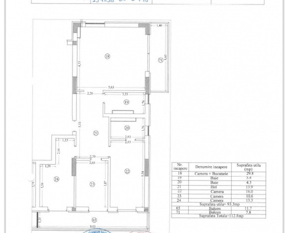 Apartamen cu 4 camere | Maurer Residence | 112,4 mp utili 